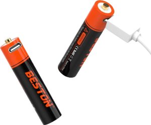 Bestone Akumulator bateria AAA 1000 mWh 10440 LR0 R03 micro U16 Wpisz 286 + kabel zasilający 1
