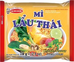 Acecook Zupa Mi Lau Thai Chicken kurczakowa 78g - Acecook 1