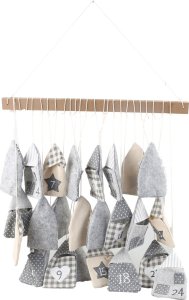 Tajemniczy ogród Kalendarz adwentowy materiałowy DIY 1
