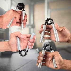 Springos Ściskacz do rąk metalowy, opór 45 kg do ćwiczeń dłoni UNIWERSALNY 7
