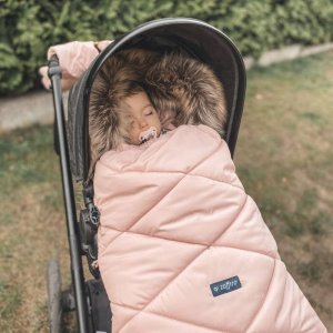 Zaffiro Zaffiro - Śpiwór do wózka z torbą GrowUP 4.0 Beżowy Plusz + Rose U 1