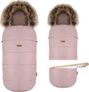 Zaffiro Zaffiro - Śpiwór do wózka z torbą GrowUP 4.0 Beżowy Plusz + Rose U 3