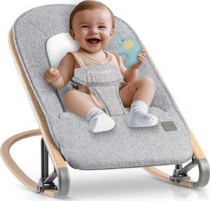 Nukido Leżaczek bujaczek z zabawkami NK-53 Nukido - szary 3