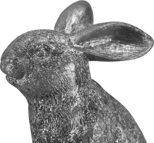 Armir Home Decorations Siedzący zając w kolorze srebra 4