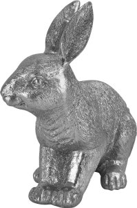 Armir Home Decorations Srebrny zając patrzący na bok 2