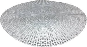 MPLCo Mata na stół 40 cm Srebrna Glamour MPL 280782 1