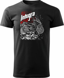 Topslang Koszulka z motocyklem na motor Honda Integra męska czarna REGULAR XL 1