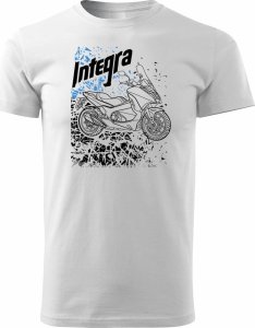 Topslang Koszulka z motocyklem na motor Honda Integra męska biała REGULAR XXL 1