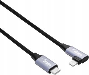 Kabel USB Akyga USB-C - Lightning 0.3 m Czarny (AK-USB-55) 2