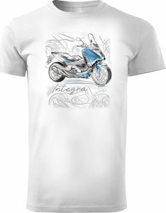 Topslang Koszulka z motocyklem na motor Honda Integra męska biała REGULAR XL 1