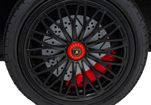 Lamborghini Lamborghini Aventador SV na akumulator dla 2 dzieci Czerwony + Silnik bezszczotkowy + Pompowane koła + Audio LED 28