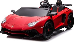 Lamborghini Lamborghini Aventador SV na akumulator dla 2 dzieci Czerwony + Silnik bezszczotkowy + Pompowane koła + Audio LED 5