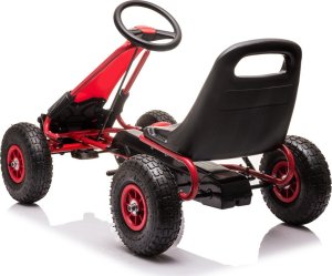 1DEA.me Gokart Na Pedały dla dziecka pompowane koła AIR PerHour Czerwony 12