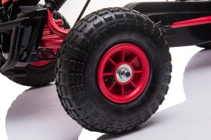 1DEA.me Gokart Na Pedały dla dziecka pompowane koła AIR PerHour Czerwony 2