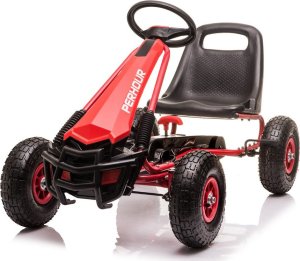 1DEA.me Gokart Na Pedały dla dziecka pompowane koła AIR PerHour Czerwony 9