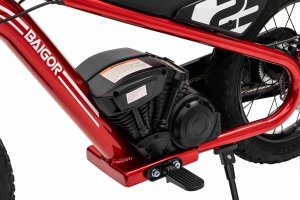 1PUNKT Motor na akumulator BAIGOR 23 PRO Czerwony 24V250W pompowane koła AIR 10
