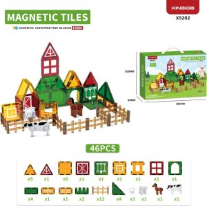 1PUNKT Klocki Magnetyczne Farma 46el. 1