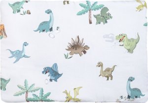 PULP BAMBOO Komplet pościeli z bawełny satynowej 100x135cm- Kolorowe Dinozaury 2