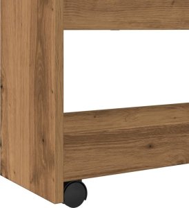 vidaXL vidaXL Wąski wózek pomocniczy, 4-poziomowy, dąb artisian 6