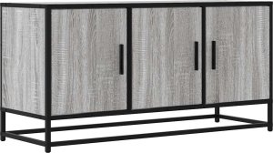 vidaXL vidaXL Szafka pod telewizor, szary dąb sonoma, 100x35x50 cm 2