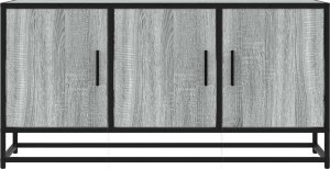 vidaXL vidaXL Szafka pod telewizor, szary dąb sonoma, 100x35x50 cm 4