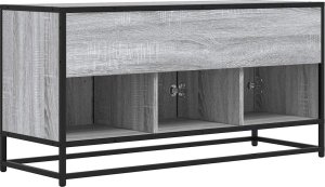 vidaXL vidaXL Szafka pod telewizor, szary dąb sonoma, 100x35x50 cm 6