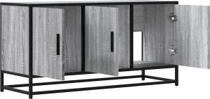 vidaXL vidaXL Szafka pod telewizor, szary dąb sonoma, 100x35x50 cm 7