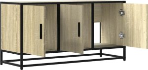 vidaXL Szafka pod telewizor, dąb sonoma, 100x35x50 cm 7