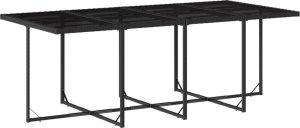 vidaXL vidaXL 13-cz. zestaw mebli do ogrodu, poduszki, czarny, rattan PE 4