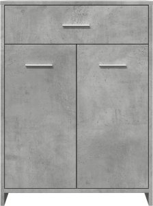 vidaXL vidaXL Szafka łazienkowa, szarość betonu, 60x33x80 cm, płyta wiórowa 4