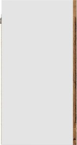 vidaXL vidaXL Przeszklona szafka wisząca, stare drewno, 40x31x60 cm 6