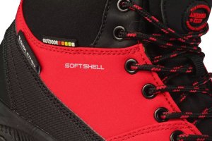 Buty trekkingowe męskie American Club Młodzieżowe buty zimowe trekkingowe American Club DWT232/24RE czerwone 37 5