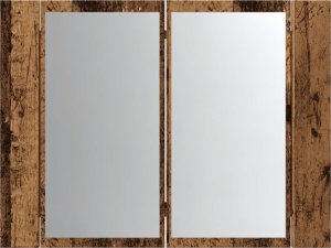 vidaXL vidaXL Szafka łazienkowa z lustrem, stare drewno, 60x12x45 cm 7