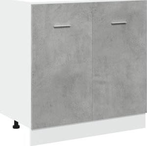 vidaXL vidaXL Szafka pod zlew, szarość betonu, 80x46x81,5 cm 2