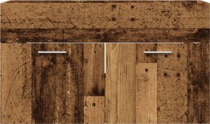 vidaXL vidaXL Szafka pod umywalkę, stare drewno, 90x38,5x46 cm 4