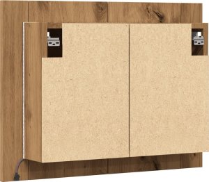 vidaXL vidaXL Szafka łazienkowa z lustrem, dąb artisan, 60x12x45 cm 9