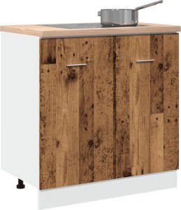 vidaXL vidaXL Szafka pod zlew, stare drewno, 80x46x81,5 cm 1