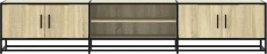 vidaXL vidaXL Szafka pod TV, dąb sonoma, 210x35x41cm, materiał drewnopochodny 4