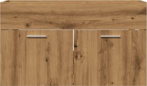 vidaXL vidaXL Szafka pod umywalkę, dąb artisan, 90x38,5x46 cm 4