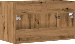 vidaXL vidaXL Szafka pod umywalkę, dąb artisan, 90x38,5x46 cm 6