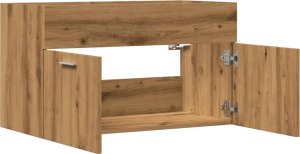 vidaXL vidaXL Szafka pod umywalkę, dąb artisan, 90x38,5x46 cm 7