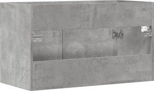 vidaXL vidaXL Szafka pod umywalkę, szarość betonu, 90x38,5x46 cm 6