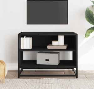 vidaXL Szafka pod TV, czarna, 61x40x46 cm 3