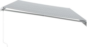 vidaXL vidaXL Ręcznie zwijana markiza, antracytowo-biała, 600x300 cm 4