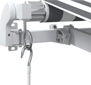 vidaXL vidaXL Ręcznie zwijana markiza, antracytowo-biała, 600x300 cm 6