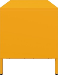 vidaXL vidaXL Szafka RTV, musztardowa, 68x39x43,5 cm, stal walcowana na zimno 6