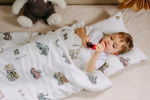 PULP BAMBOO Pościel z Bawełny Satynowej z wypełnieniem 80x100 cm - Plac Budowy 4