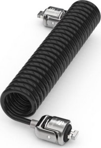 Linka zabezpieczająca Maclocks Compulocks Dual Head Coiled Cable Keyed Lock - Black 2