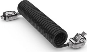 Linka zabezpieczająca Maclocks Compulocks Dual Head Coiled Cable Keyed Lock - Black 3