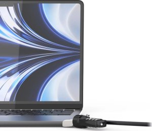 Linka zabezpieczająca Maclocks Compulocks Ledge MacBook Air 13" M2/M3 2022 T-slot Ledge Lock Adapter with Combination Cable Lock 1
